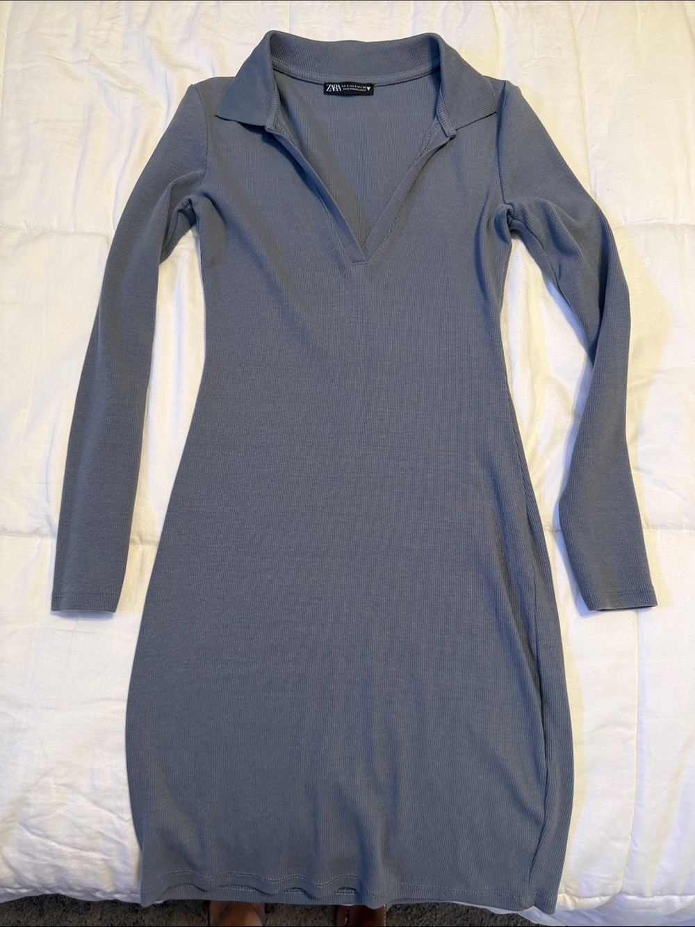 Womenโs Zara collars tshirt dress size small